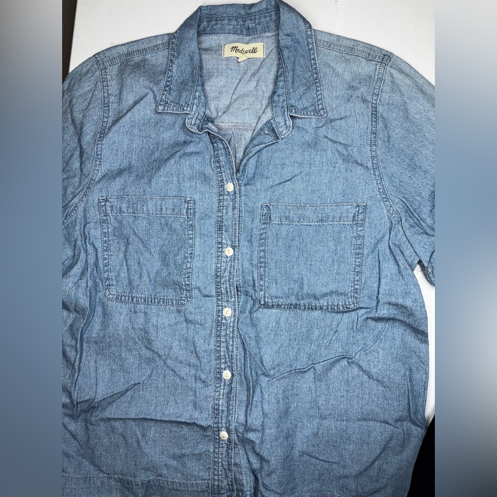 Madewell Denim Blue Button Down Shirt